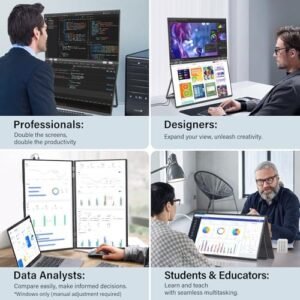 Alternative view of InnoView 23.8" FHD Dual Portable Monitor 1920x1080P 100% sRGB