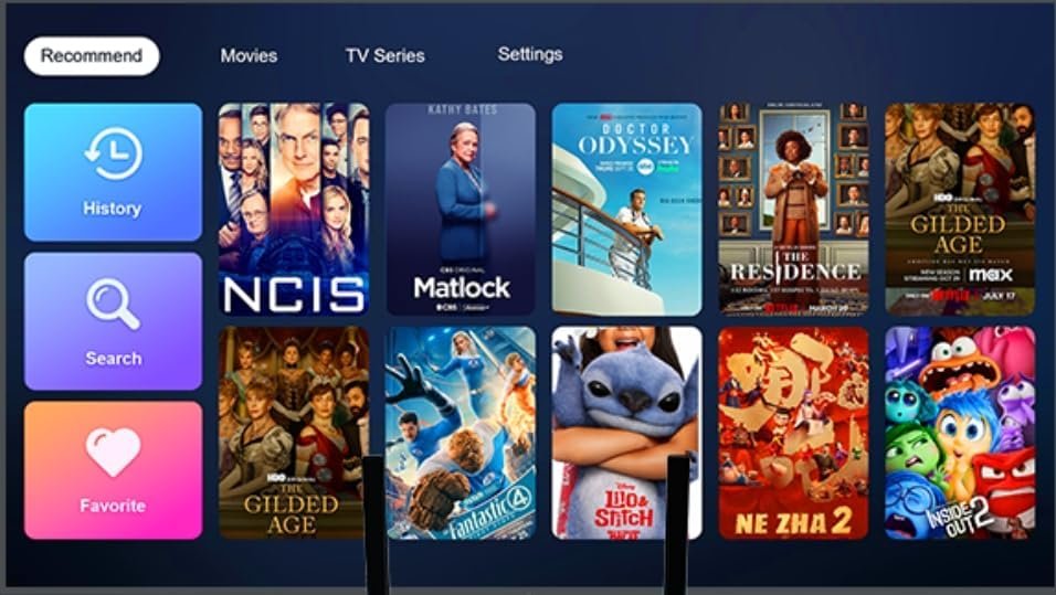 MagaBox IPTV and Movie Streaming DVR